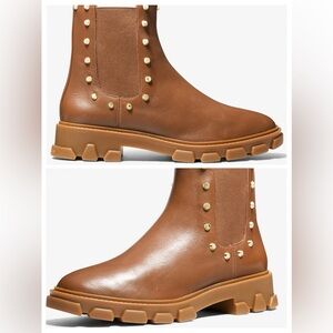 Michael Kors Ridley Astor Stud Leather Boots Size 7.5 New in box